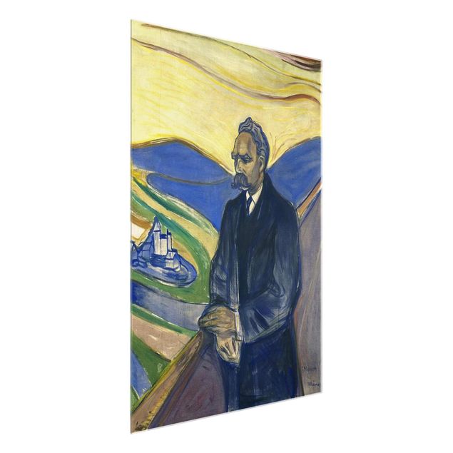 Post Impressionismus Bilder Edvard Munch - Porträt Nietzsche