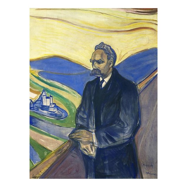 Wanddeko Esszimmer Edvard Munch - Porträt Nietzsche