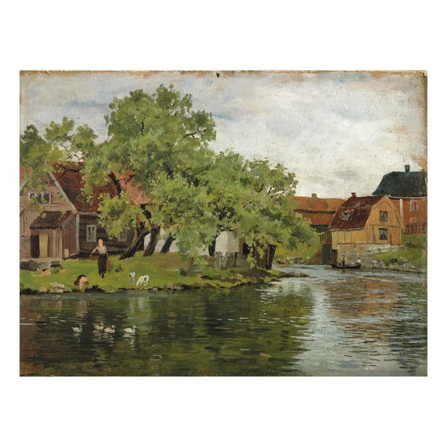 Wanddeko Esszimmer Edvard Munch - Fluss Akerselven