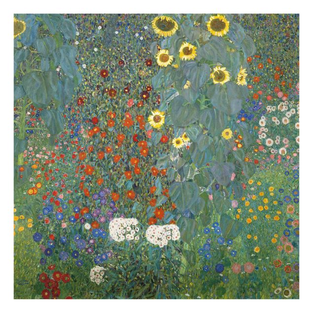 Wanddeko Esszimmer Gustav Klimt - Garten Sonnenblumen