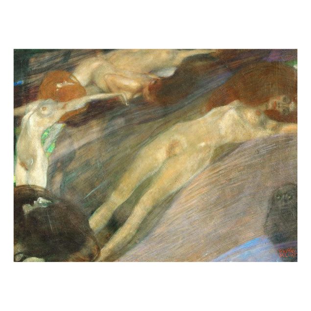 Wanddeko Esszimmer Gustav Klimt - Bewegtes Wasser