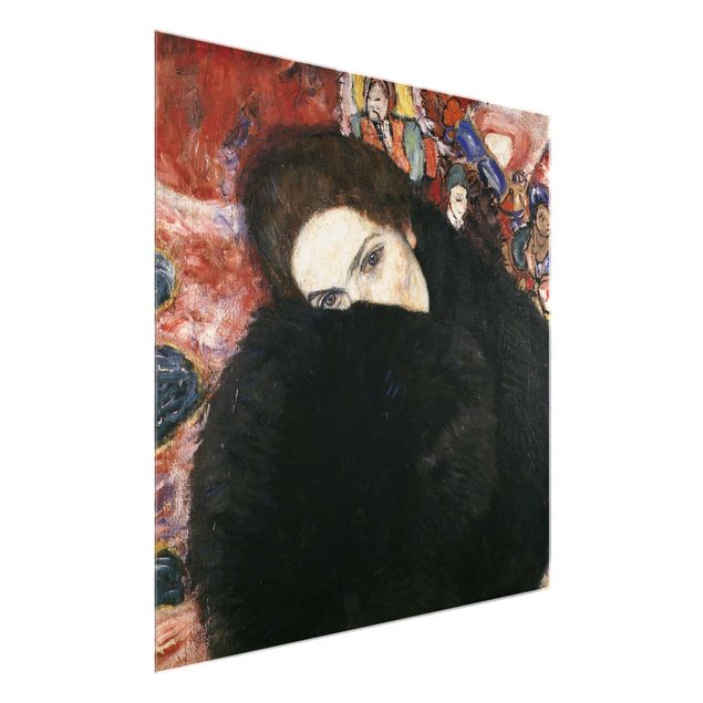 Wanddeko Esszimmer Gustav Klimt - Dame mit Muff