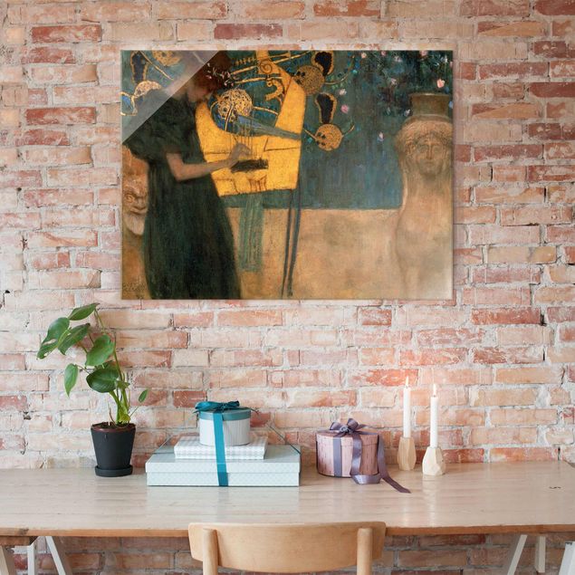 Wanddeko Schlafzimmer Gustav Klimt - Die Musik
