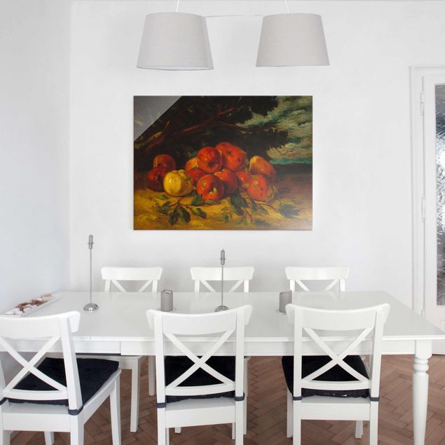 Wanddeko Büro Gustave Courbet - Apfelstillleben