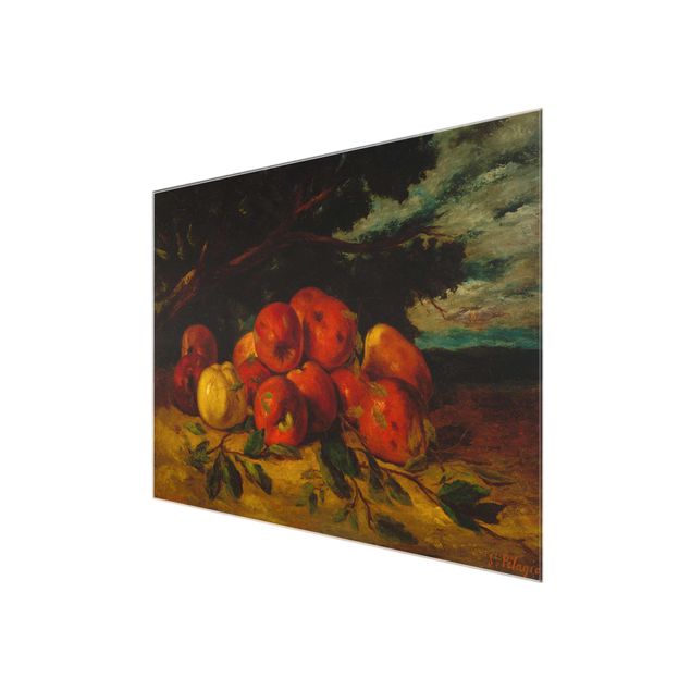 Wanddeko Malerei Gustave Courbet - Apfelstillleben