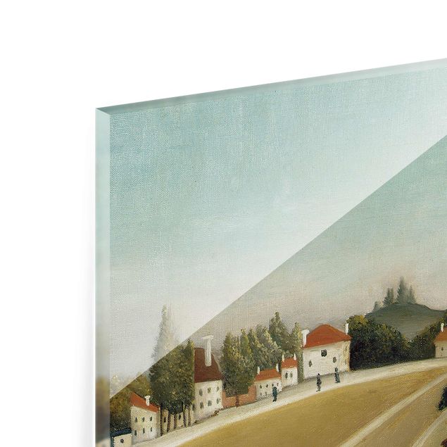 Wanddeko über Sofa Henri Rousseau - Landschaft mit Fabrik