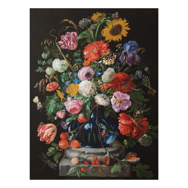Wanddeko Esszimmer Jan Davidsz de Heem - Glasvase mit Blumen
