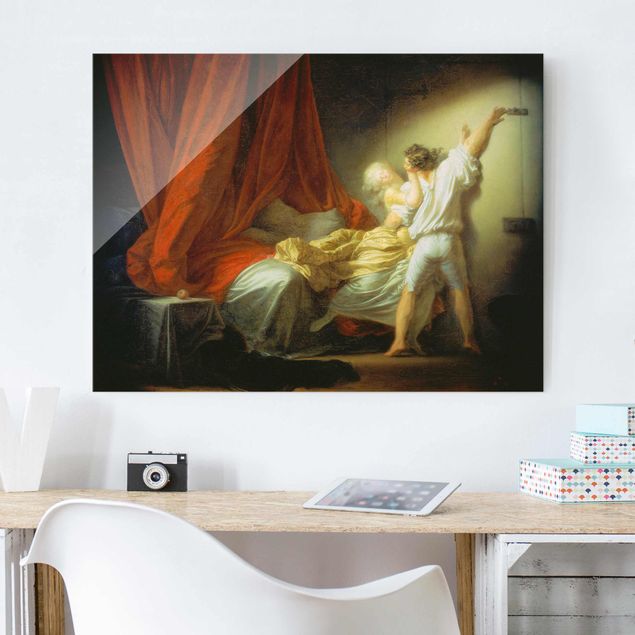 Wanddeko Schlafzimmer Jean Honoré Fragonard - Der Riegel