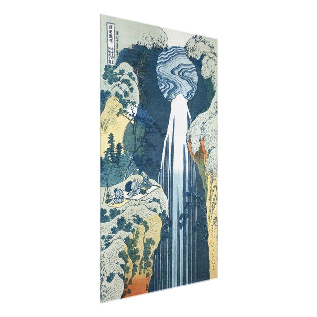 Wanddeko Schlafzimmer Katsushika Hokusai - Der Wasserfall von Amida