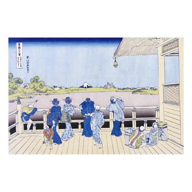 Wandbilder Hunde Katsushika Hokusai - Die Sazai Halle