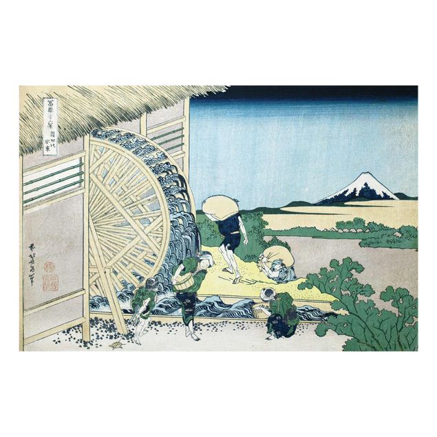 Wanddeko Büro Katsushika Hokusai - Wasserrad in Onden