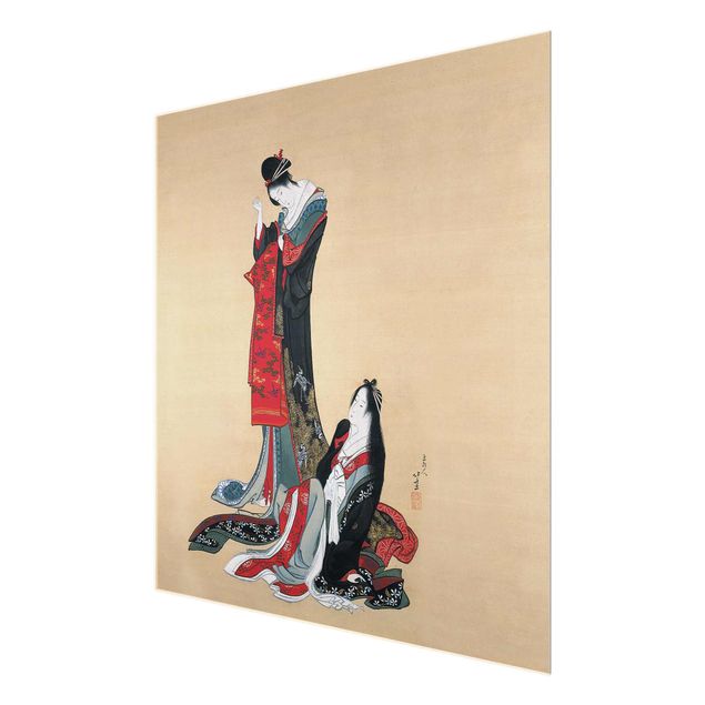 Kunststile Katsushika Hokusai - Zwei Kurtisanen