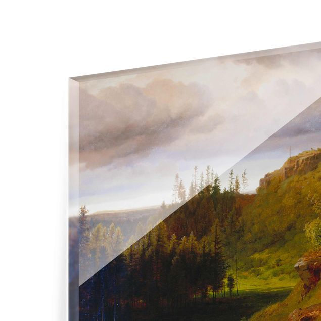 Glasbilder Berge Louis Gurlitt - Riesengebirgslandschaft