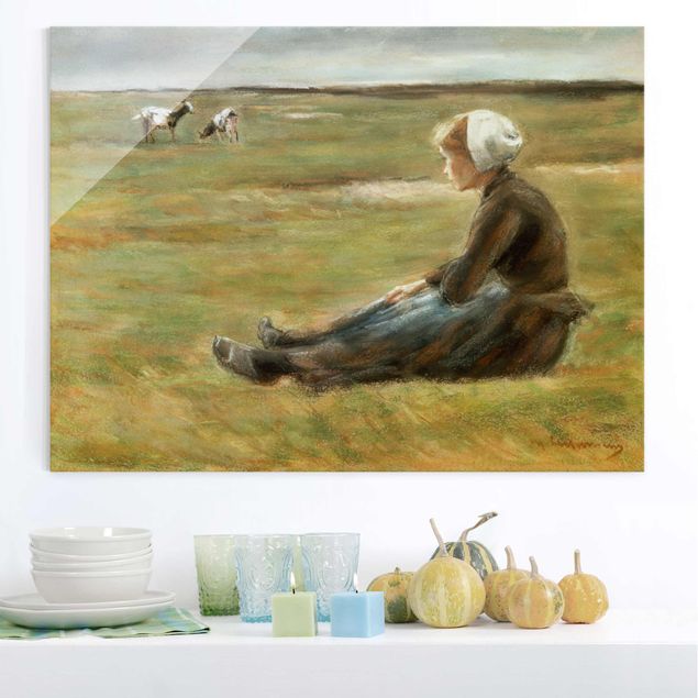 Bilder Impressionismus Max Liebermann - Die Ziegenhirtin