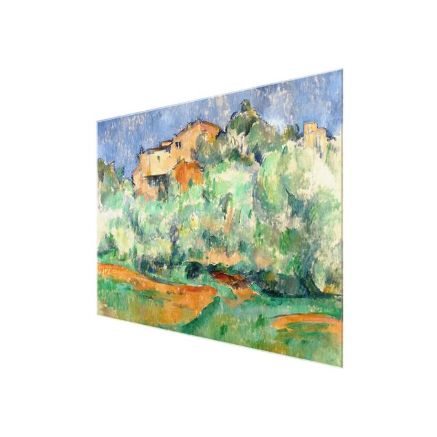 Wanddeko grün Paul Cézanne - Haus auf Anhöhe
