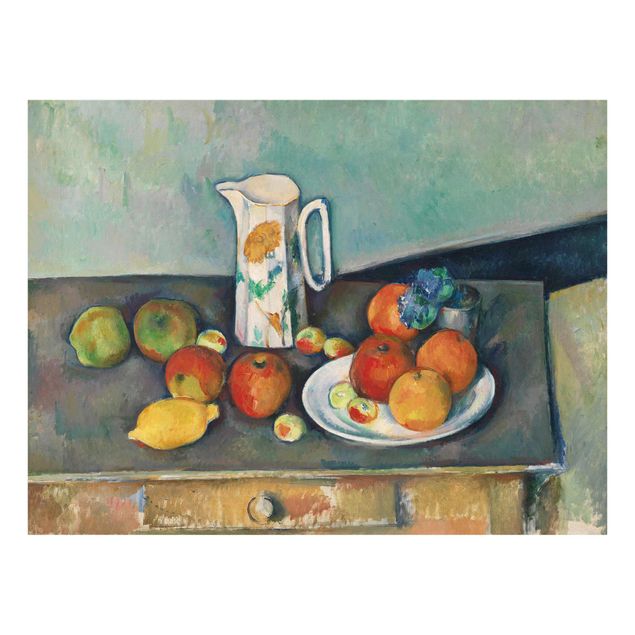 Wanddeko grün Paul Cézanne - Stillleben Früchte