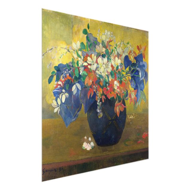 Wanddeko Flur Paul Gauguin - Vase mit Blumen