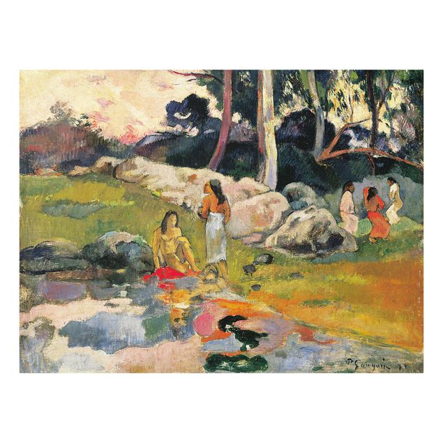 Wanddeko grün Paul Gauguin - Flussufer