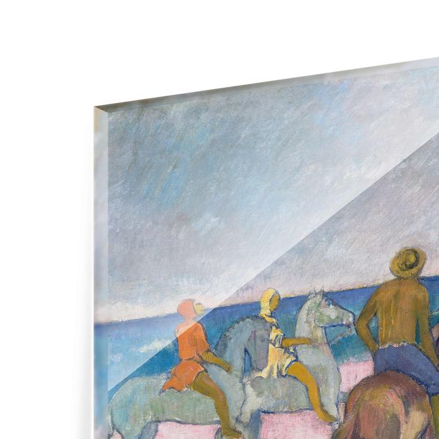 Wanddeko Treppenhaus Paul Gauguin - Reiter am Strand