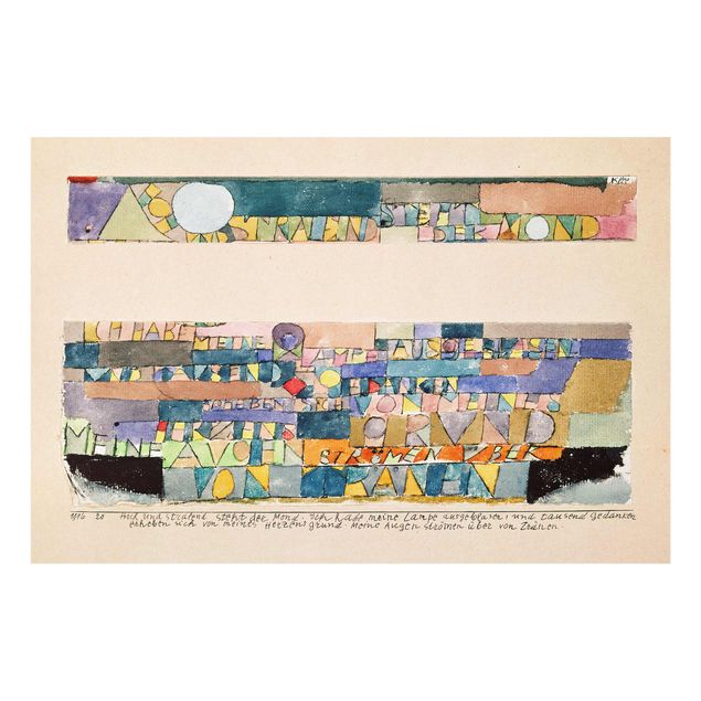 Wanddeko Büro Paul Klee - Der Mond