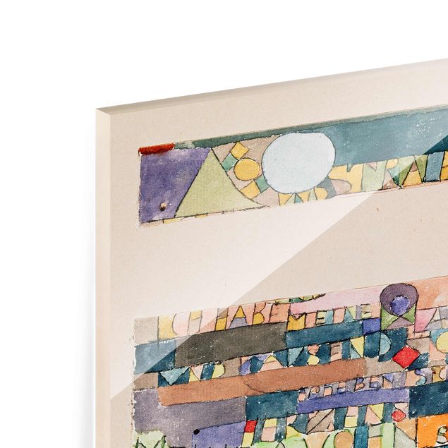 Wanddeko Treppenhaus Paul Klee - Der Mond