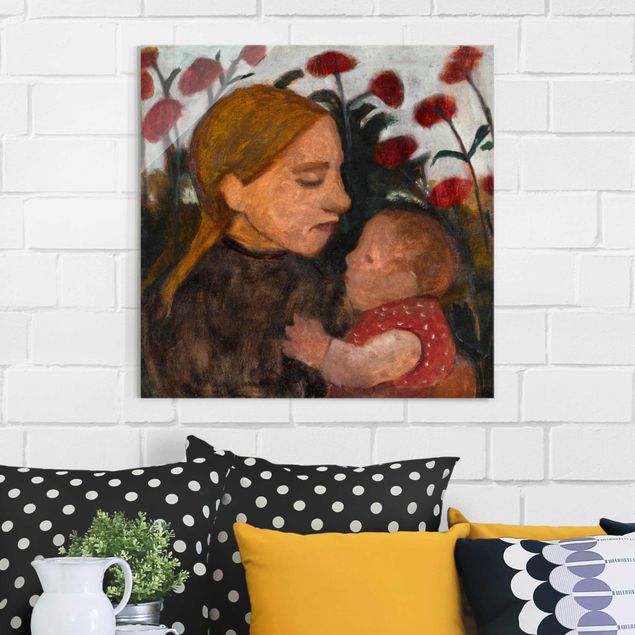 Expressionismus Bilder Paula Modersohn-Becker - Junge Frau mit Kind