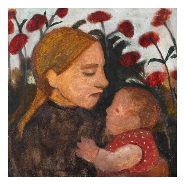 Wanddeko Büro Paula Modersohn-Becker - Junge Frau mit Kind