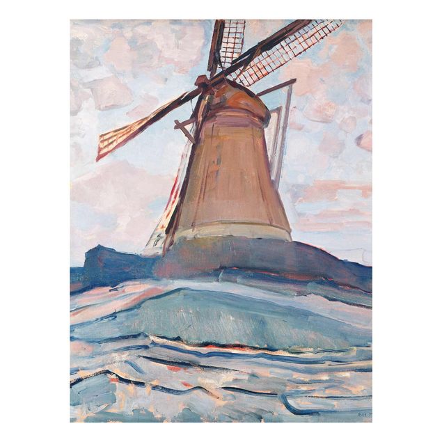 Wanddeko Esszimmer Piet Mondrian - Windmühle