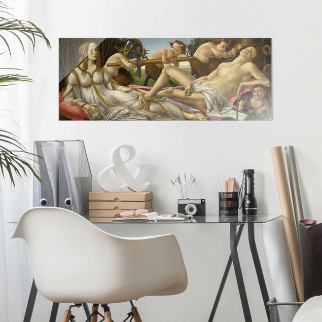 Wanddeko Esszimmer Sandro Botticelli - Venus und Mars