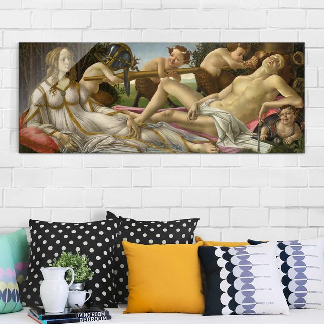 Wanddeko Schlafzimmer Sandro Botticelli - Venus und Mars