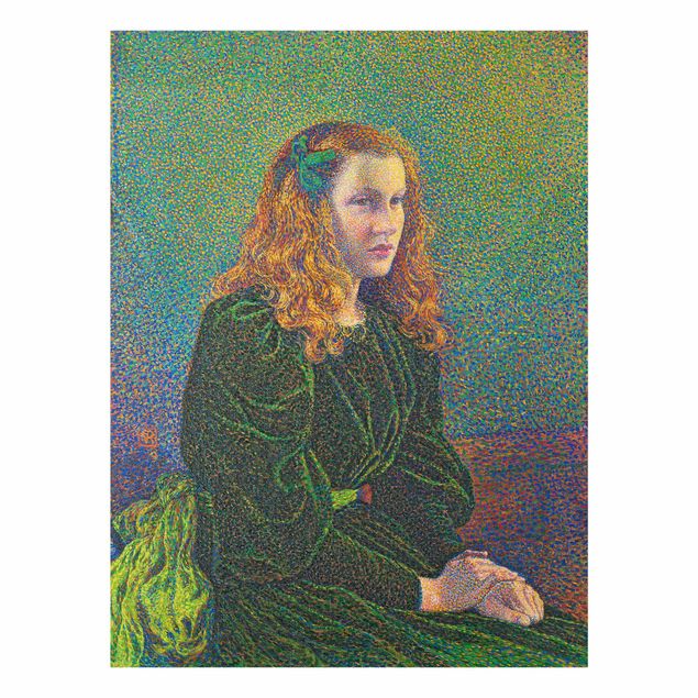 Kunststile Theo van Rysselberghe - Junge Frau in grünem Kleid