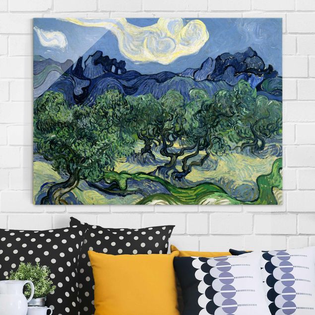 Wanddeko blau Vincent van Gogh - Olivenbäume