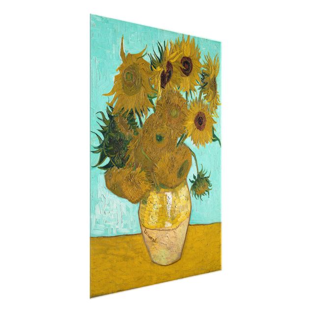 Wanddeko Schlafzimmer Vincent van Gogh - Vase mit Sonnenblumen