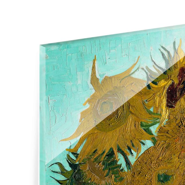 Wanddeko Esszimmer Vincent van Gogh - Vase mit Sonnenblumen