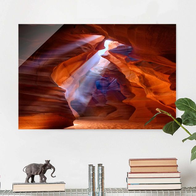 Wanddeko 3D Lichtspiel im Antelope Canyon