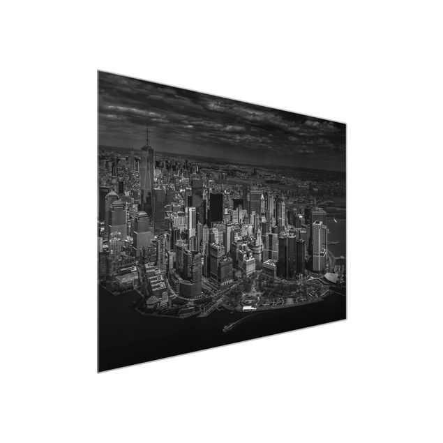 Wanddeko Wohnzimmer New York - Manhattan aus der Luft