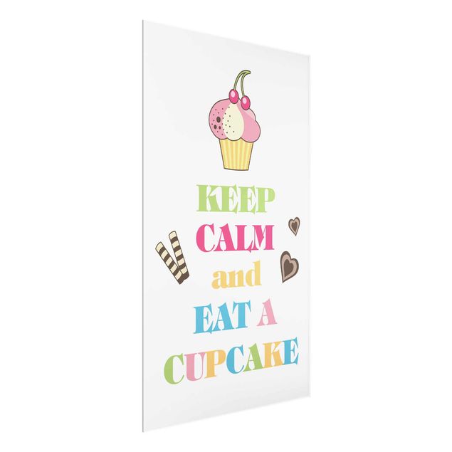 Wandbilder Modern Keep Calm And Eat A Cupcake Bunt
