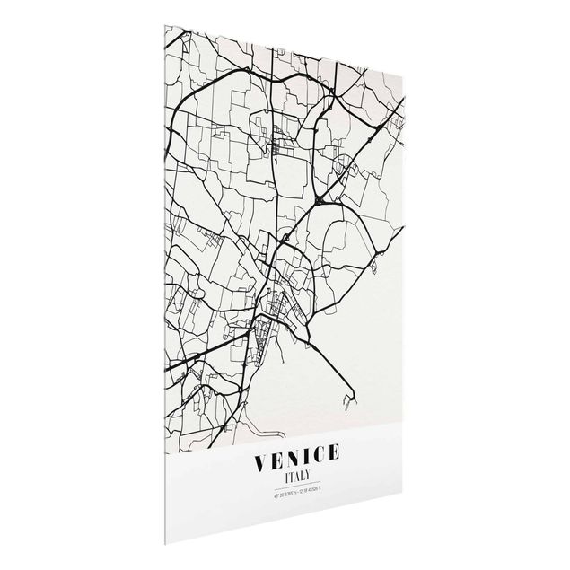 Wanddeko Büro Stadtplan Venice - Klassik