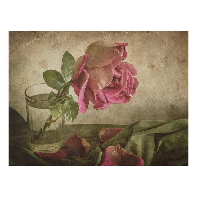 Wohndeko Blume Tear of a Rose