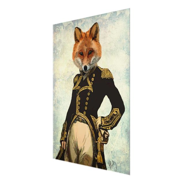 Wanddeko über Sofa Tierportrait - Fuchsadmiral