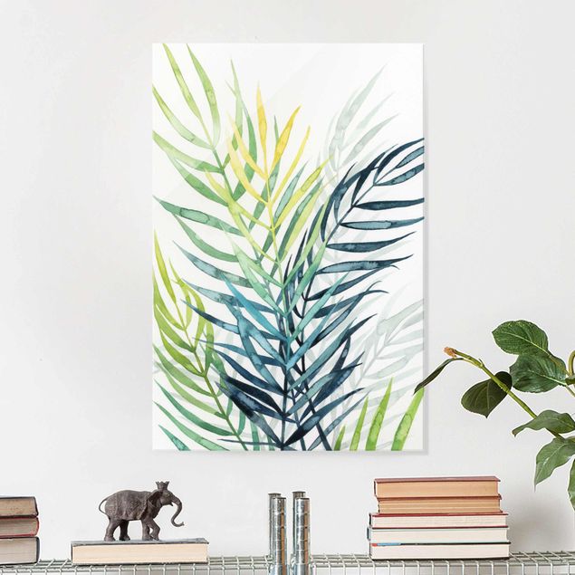 Wanddeko Flur Tropisches Blattwerk - Palme