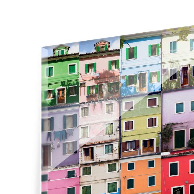 Wanddeko über Sofa Venezianische Häuser