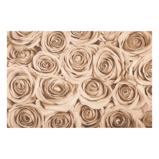 Wanddeko Flur Vintage Rosen