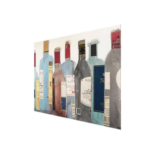 Wandbilder Blau Wein & Spirituosen II