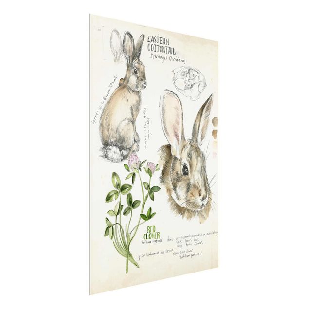 Wanddeko Esszimmer Wildnis Journal - Kaninchen