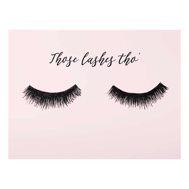 Wanddeko rosa Wimpern Chat - Lashes