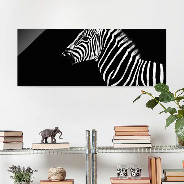 Wanddeko Schlafzimmer Zebra Safari Art