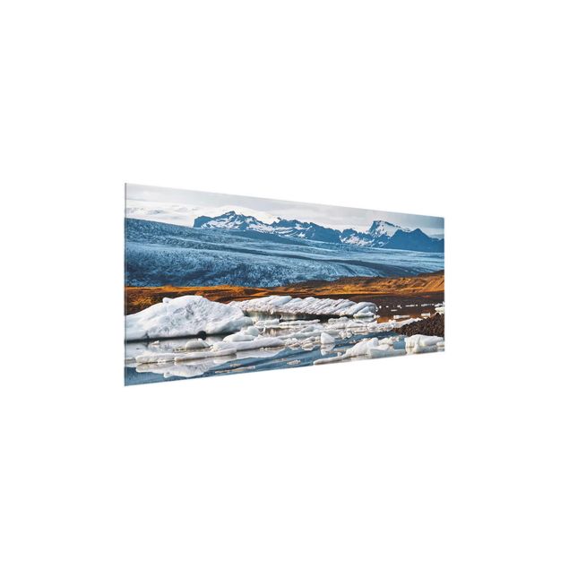 Wanddeko Esszimmer Gletscherlagune