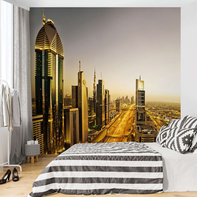 Wanddeko Esszimmer Goldenes Dubai