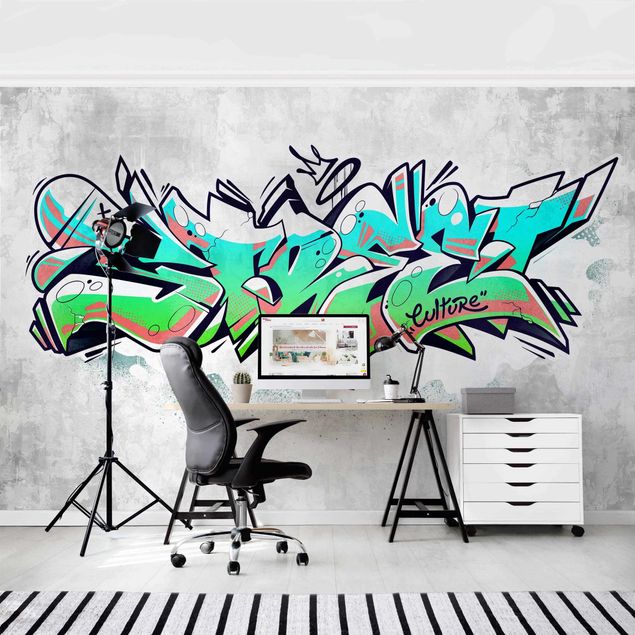 Wanddeko Schlafzimmer Graffiti Art Street Culture